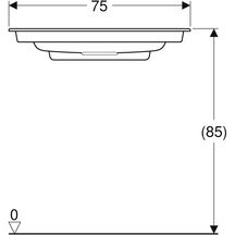 Lavabo pour meuble Geberit ONE sortie horizontale, compact, 75x40cm, sans trou de robinetterie, trop-plein dissimulé, blanc, KeraTect, blanc brillant Réf. 500.391.01.3