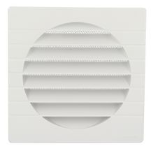 Grille d'aération spéciale façade blanc 1GETM16B pour tube PVC