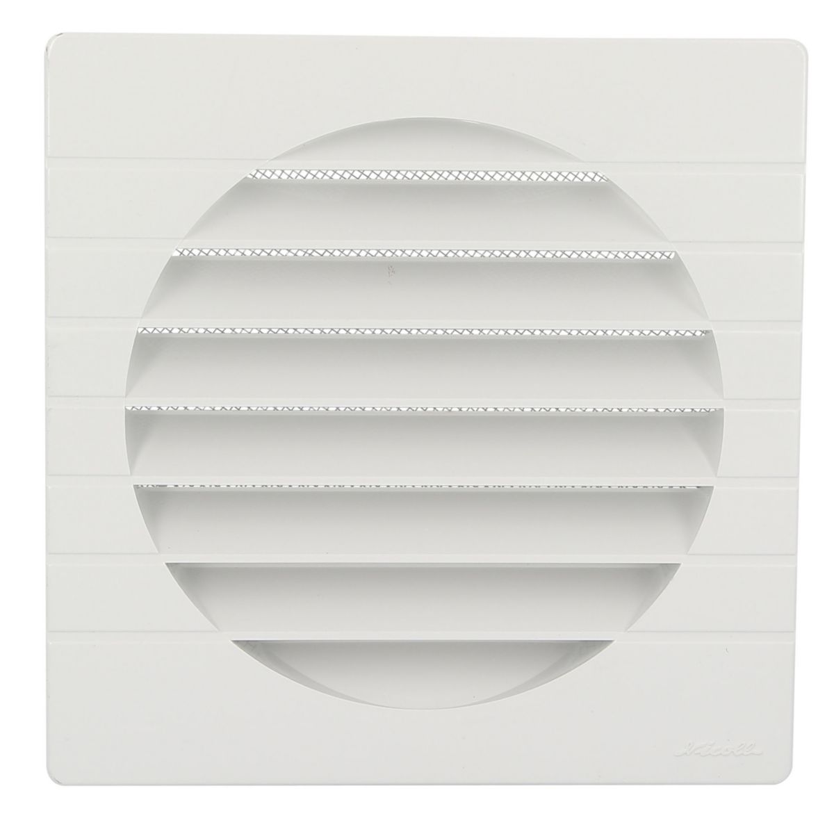 Grille d'aération spéciale façade blanc 1GETM16B pour tube PVC