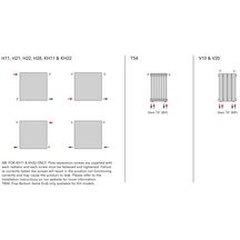 Radiateur décoratif Chorus H10 8 T080 001 C50 R9016, Puissance: 522W (Blanc RAL9016) Réf. 8SH10080