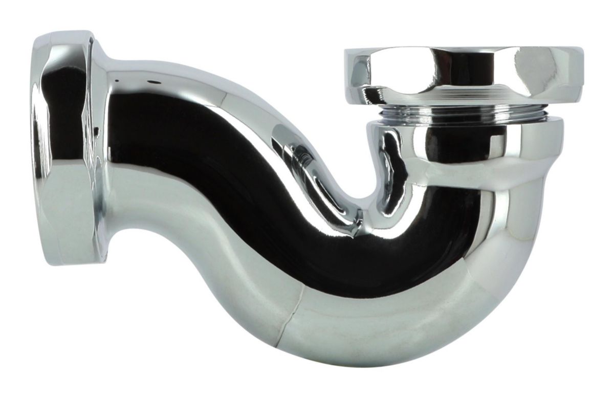 Siphon P lavabo bidet laiton chrome brillant L 2231 réf. 0501027