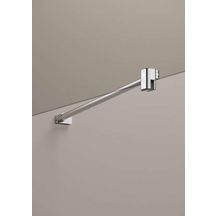 Paroi de douche stabilisation murale à 90° verre clair  180 x  h.200 cm profilé argent poli réf : 1403040271