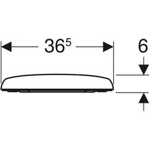 Abattant WC Renova frein de chute fixation par le haut blanc Réf. 573025000