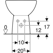 Bidet sur pied Renova Réf. 501.438.00.1