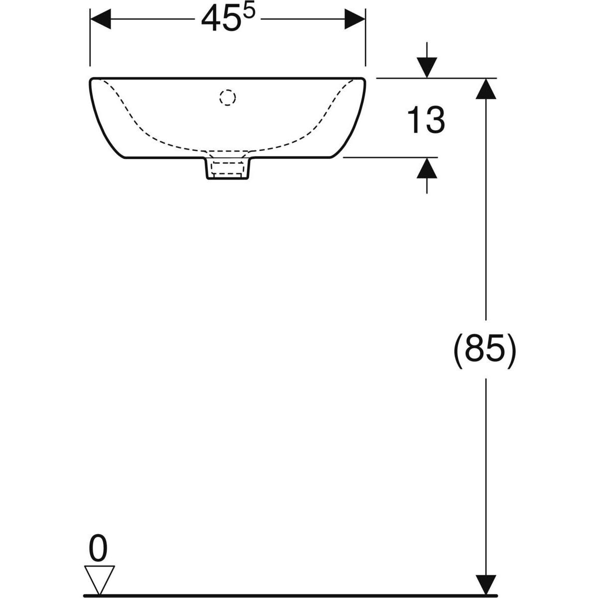 Lave-mains d'angle Bastia largeur 45,5cm profondeur 40cm blanc Réf. 501.611.00.1