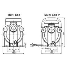 Pompe multicellulaire MUTLI ECO 35E horizontale auto-amorçante monophasée réf 40982841