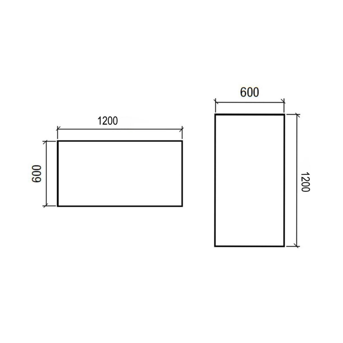 Miroir REFLEXO 1200 avec led (17.28 W) IP44 1200 x 600 mm  Réf.20742