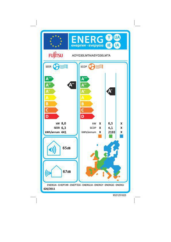 Unité extérieure mural inverter 8,5 kW réf. 872028