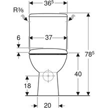 Pack WC au sol SH Renova avec abattant fermeture standard sortie horizontale Réf. 501.756.00.1