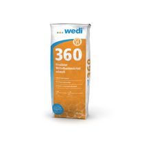 wedi 360 Mortier colle flexible à prise rapide, sac de 25kg. Il convient parfaitement aux applications de panneaux de construction wedi sur des plots avec chevillage consécutif