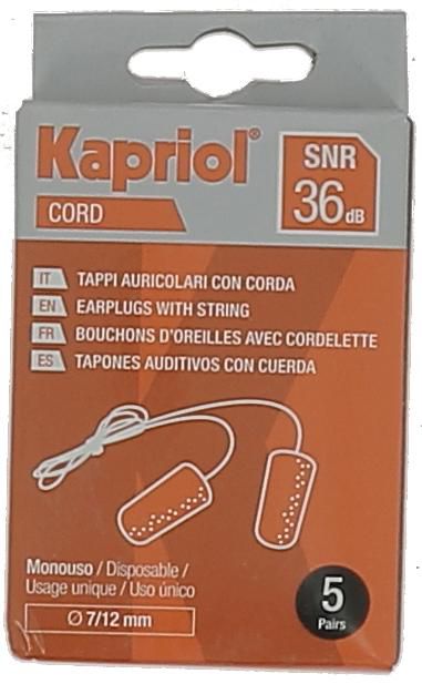 Bouchons avec cordelette set 5 paires Réf. 28111