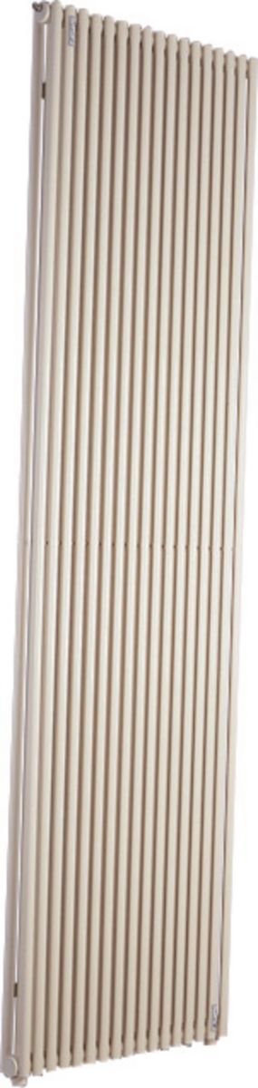 Radiateur eau chaude Acova Kéva  vertical double, puissance 1508W (dT50), hauteur 2000 mm, largeur 431 mm, 13 éléments, raccordement excentré par le bas, Aller/Retour réversible, appareil réversible Haut/Bas, Blanc RAL 9016 Réf. HKD-200-042