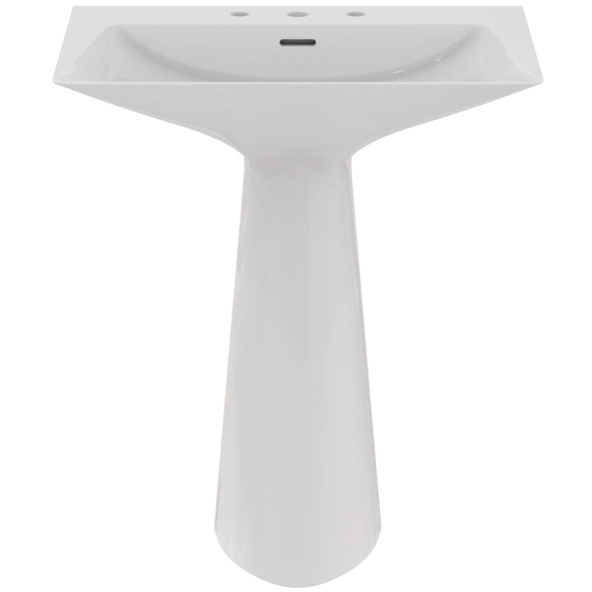 Lavabo monobloc Tipo Z, 3T finition blanc brillant Réf. T442601