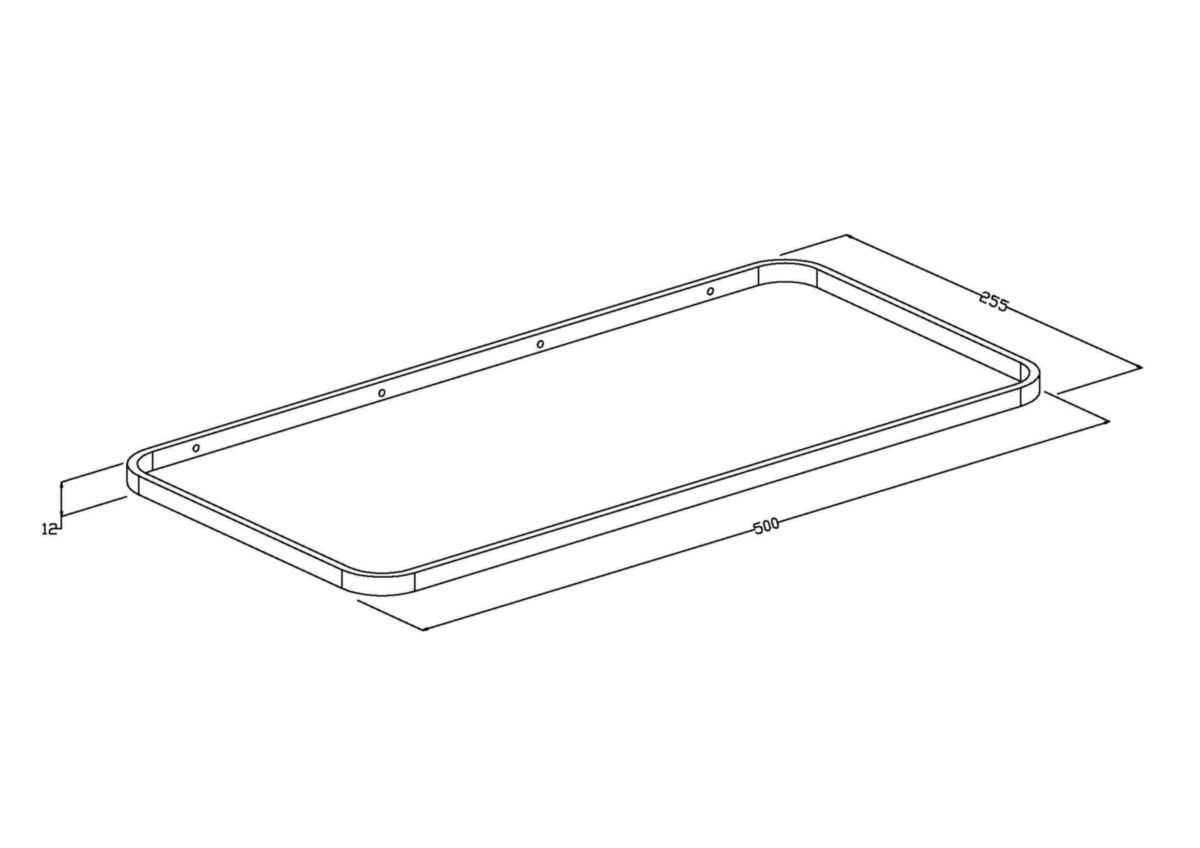 Barre de porte serviette à fixer pour Lave-main Alterna Domino noir