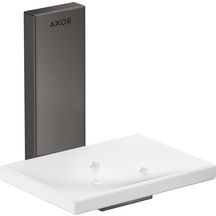 AXOR Universal Rectangular Porte-savon, Noir chromé brossé