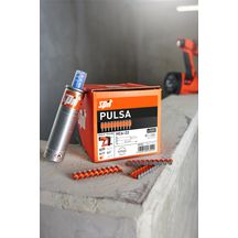 Boite de 500 clous PULSA HC6-17 (pour acier, béton dur et précontraint) + cartouche gaz