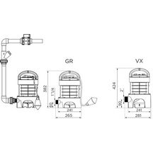 Pompe de relevage SANIPUMP VORTEX Réf. POMPIMMERGEVORTEX