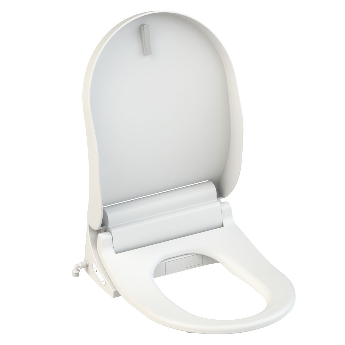 Abattant WC lavant dit japonais SANISEAT+ frein de chute declipsable alimentation électrique télecommande deportée Réf. SANISEAT-002