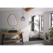 Panneau mural Kinewall Design 3 mm 125X202 terrazzo gris