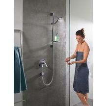 Ensemble barre de douche 65cm Crometta Vario 2 jets avec porte-savon 26553400