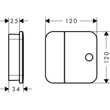 AXOR One Module thermostatique encastré avec 1 fonction, Aspect doré poli