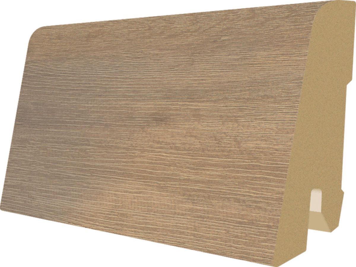 Plinthe 6cm L360 décor EPL102 chêne clair d'Amiens 17x60x2400mm