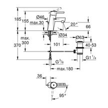 Mitigeur lavabo Taille S Concetto Chromé 2338010E