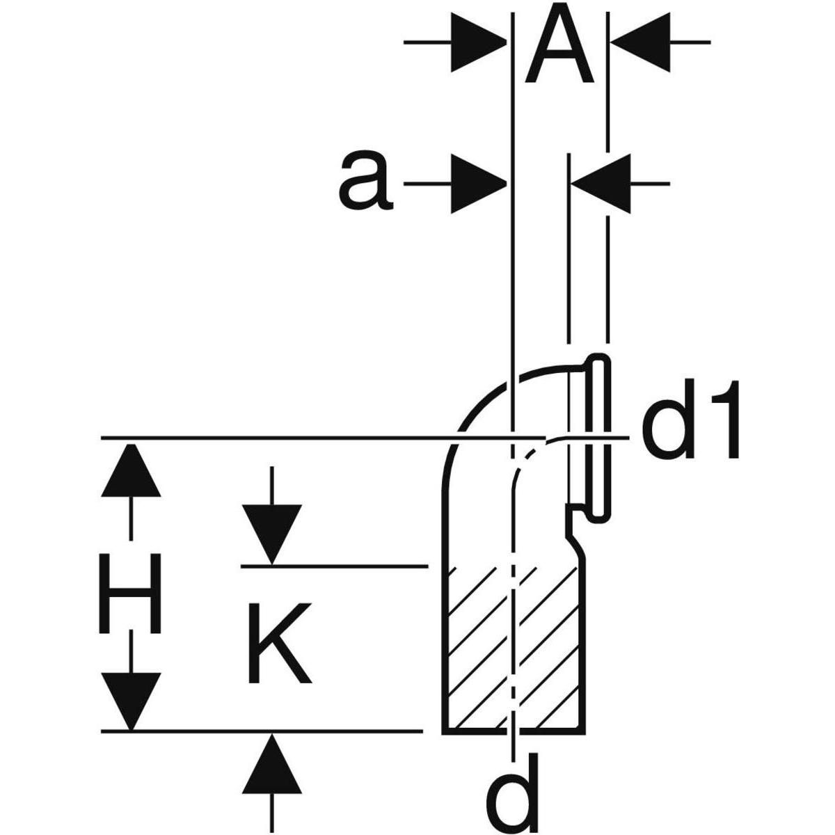 Coude 90° pour cuvette suspendue réf. 367.792.16.1