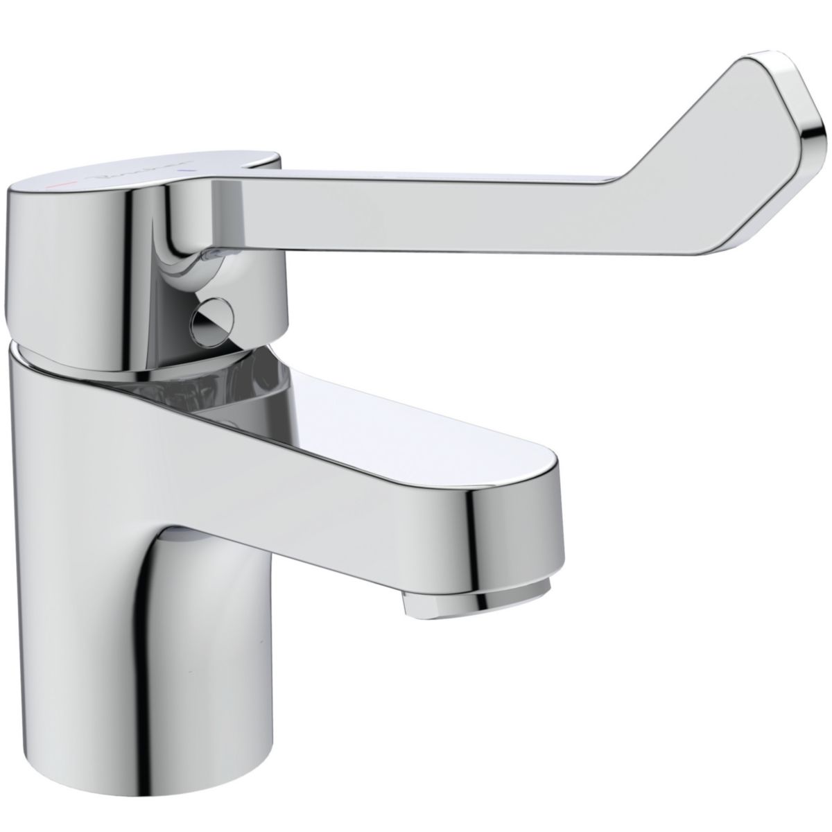 Mitigeur lavabo OLYOS CLINIC Ch3 manette rallongée  NF Chromé Réf : D2508AA