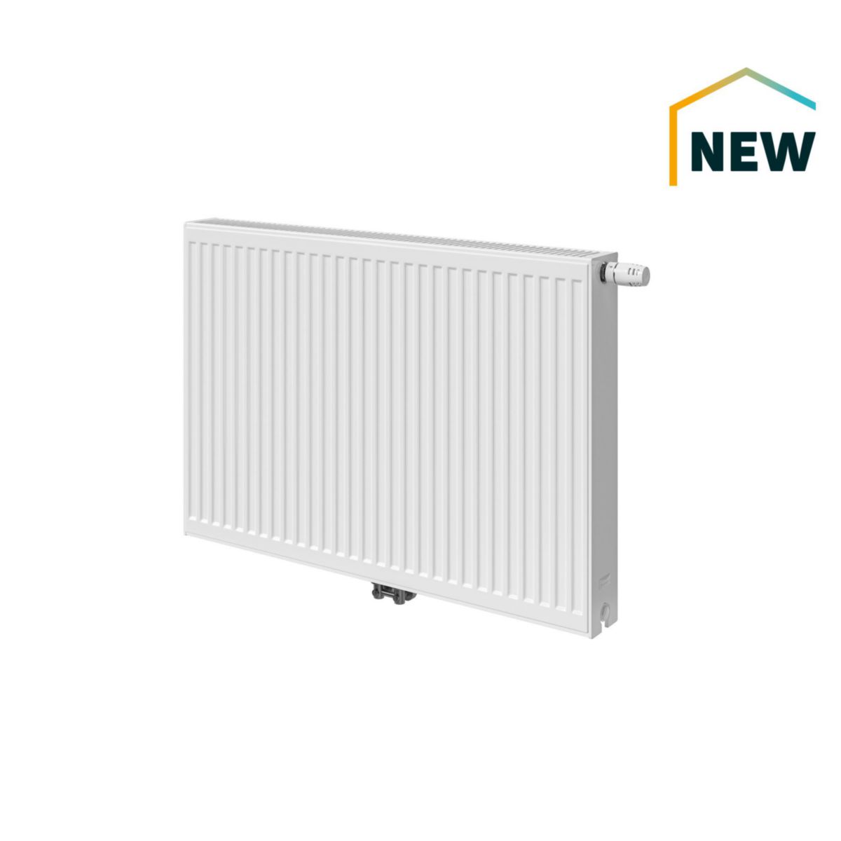 Radiateur eau chaude INTEGRA FLEX 8 CX Type 21 horizontal hauteur 750mm largeur 600mm puissance 964W Blanc Réf. FIN217500600