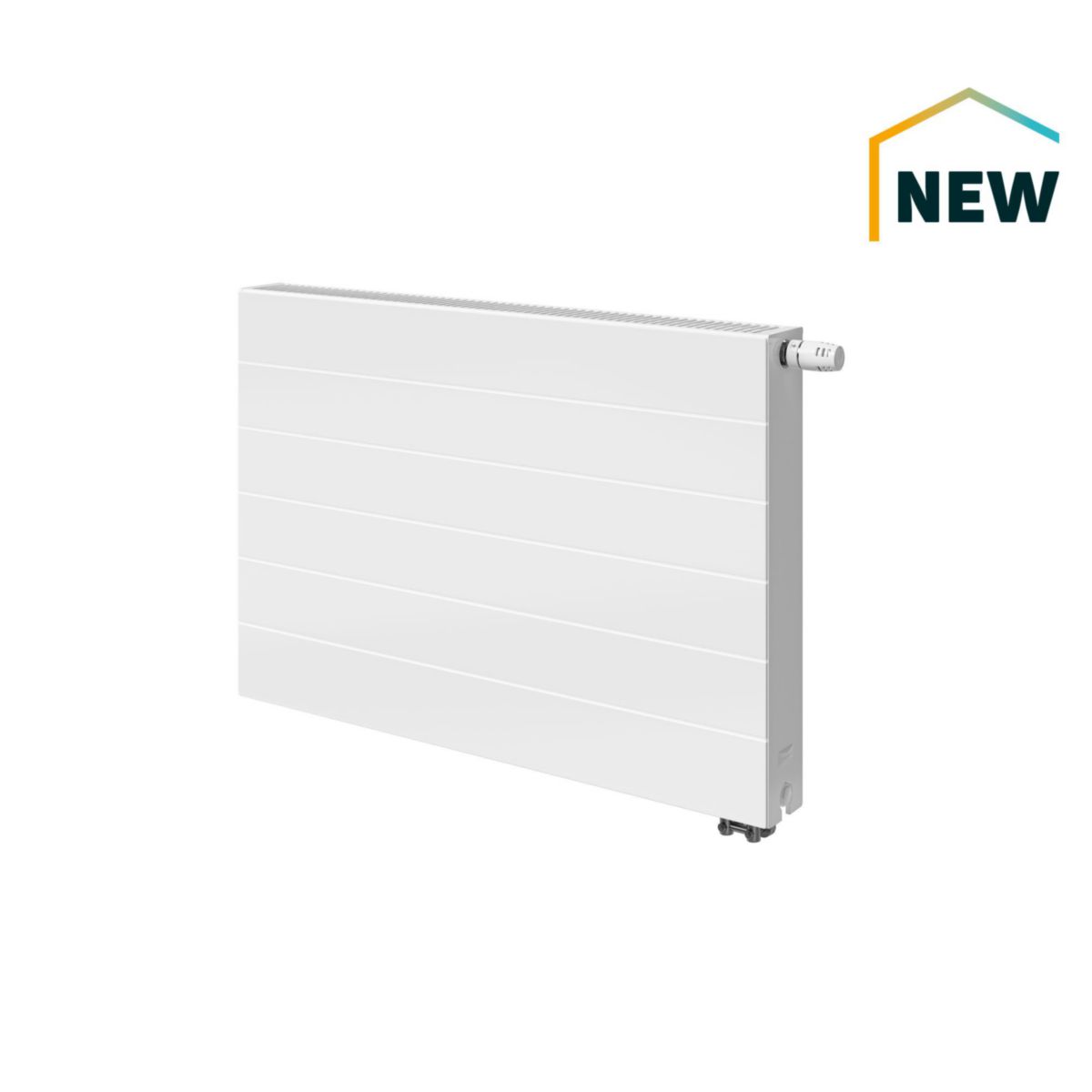 Radiateur eau chaude INTEGRA RAMO HP 6 CX Type 22 horizontal hauteur 750mm largeur 1000mm puissance 2000W Blanc Réf. PRAM227501000R