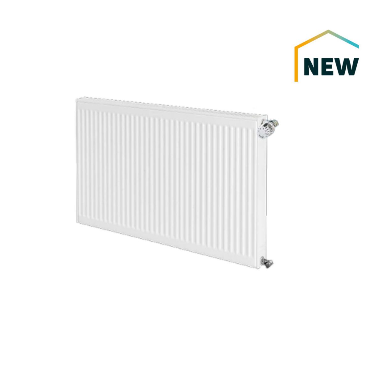 Radiateur eau chaude COMPACT HP 4 CX Type 22 horizontal hauteur 500mm largeur 900mm puissance 1323W Blanc Réf. PKMP225000900