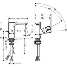 AXOR Urquiola Mitigeur de lavabo 110 pour lave-mains avec tirette et vidage, Bronze brossé