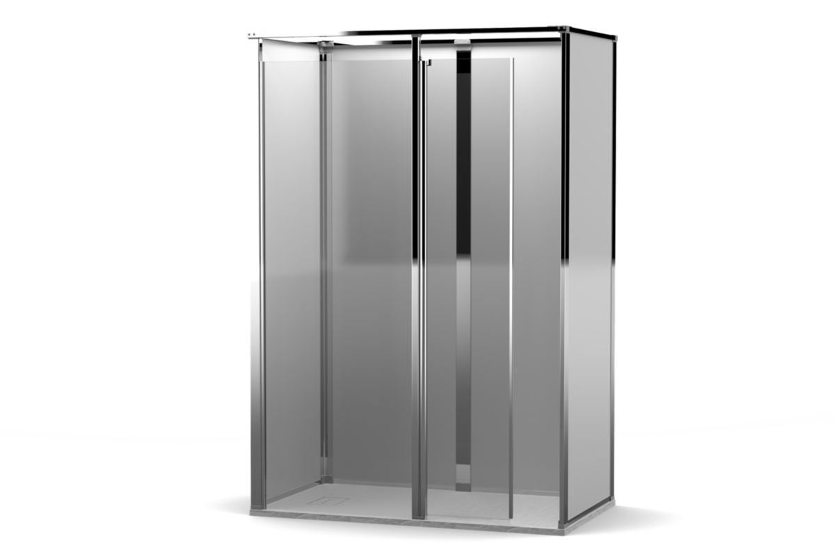 Cabine de douche en niche level best sp version droite 1400x800mm blanc Réf. 1480LBRAWH