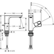 AXOR Urquiola Mitigeur de lavabo 130 avec tirette et vidage, Aspect doré poli