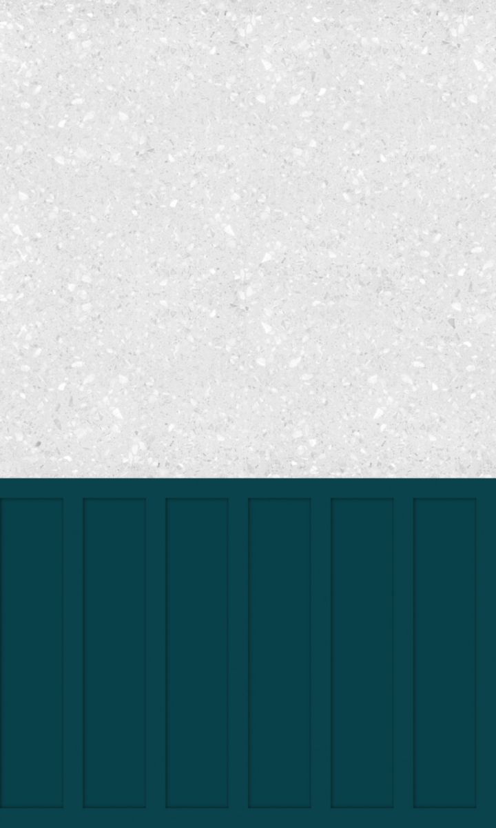 Panneau mural Kinewall Design 3 mm 100X250 mixte bleu nuit + terrazzo gris