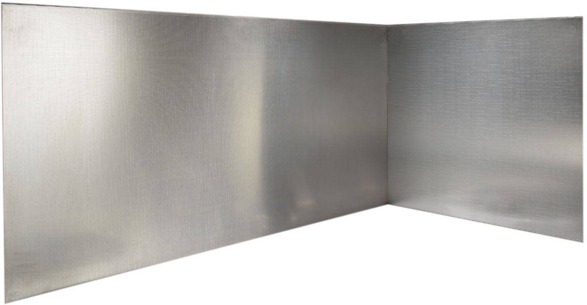 Crédence frontale FAZH L100 cm  inox 18/10