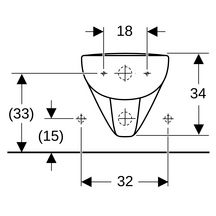 Bidet suspendu Renova Plan - 54 cm - trop-plein visible - blanc Réf. 232150000