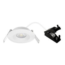 Encastré plafond Led Aspen CCT - fixe - rond - IP20/44 - avec alimentation Led 5 W CCT (3000 - 4000 K) 450 lm intégrée - dimmable - aluminium - blanc Réf. 50747