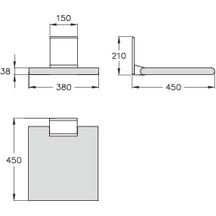 Siège de douche rabattable CAVERE 380 mm 700.844.380 anthracite réf. 7844380095