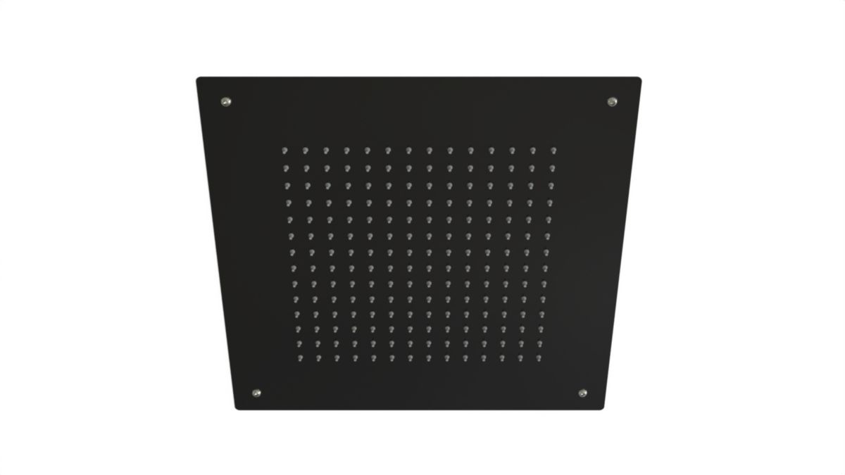 Plafond CIEL de douche encastré 400x400mm Noir Mat réf. 158701.9005M