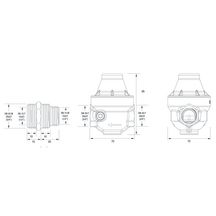 Réducteur de pression Isobar + FF 20X27 avec membrane guidée, raccords multifiletés réversibles, Corps laiton réf ISOPLUSMG