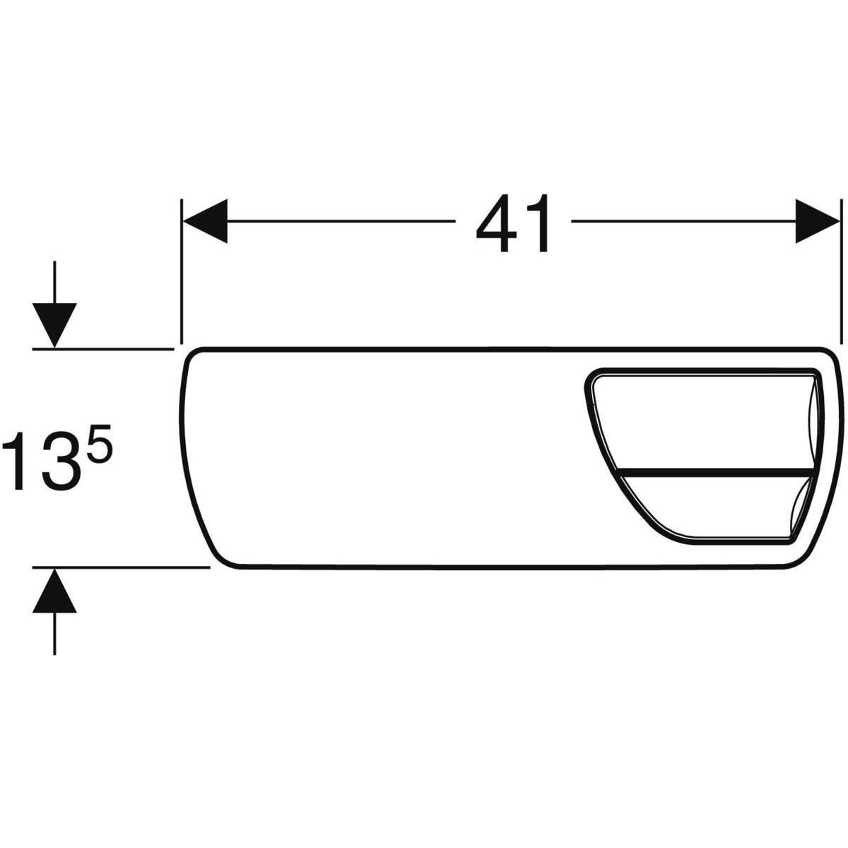 Couvercle + touches pour 140317, blanc réf. 240425111