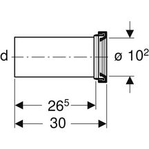 Manchette d'évacuation Monolith WC suspendu réf. 131.084.16.1