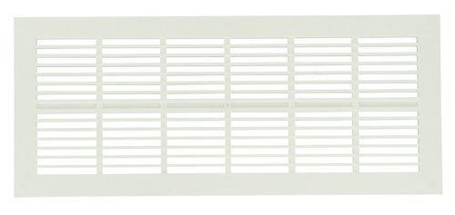 Grille rectangulaire à fermeture rectangulaire / extra plate / blanche / sans moustiquaire PVC PB101