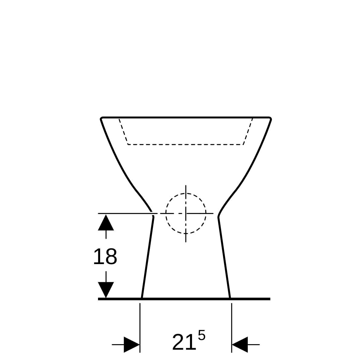 Cuvette BASTIA sortie horizontale réf. 347500000