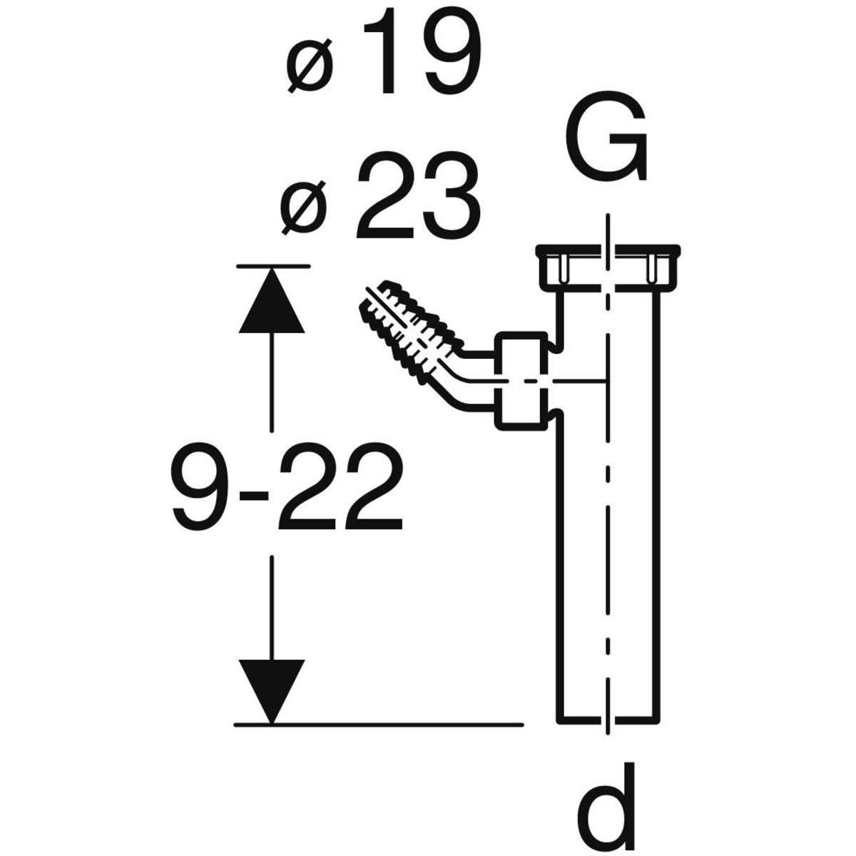 Manchon de raccordement Geberit avec écrou de serrage, avec embout cannelé équerre: d=40mm, G=1 1/2'', Blanc alpin