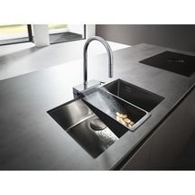 Mitigeur de cuisine Aquno Select M81 170 avec douchette extractible 3 jets sBox 1 cuve chromé Réf. 73831000