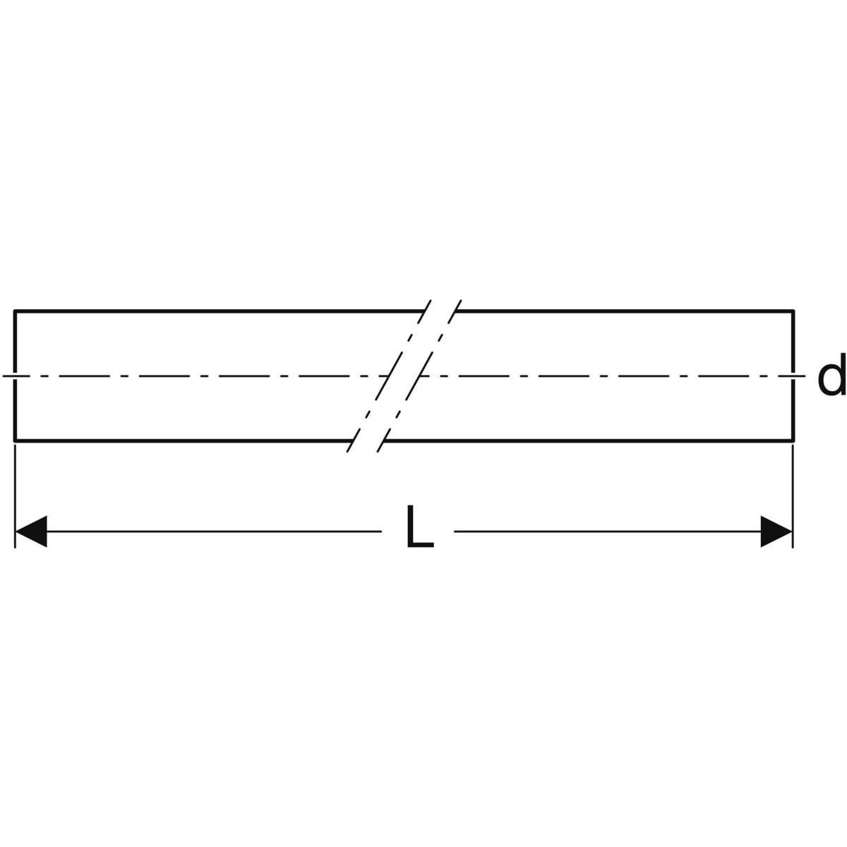 Tube polyéthylène D45 longueur 1 mètre Réf 152.170.16.1