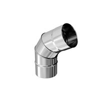 Coude HE 60° 3 parties Inox 304 diamètre : 125 réf. 263125